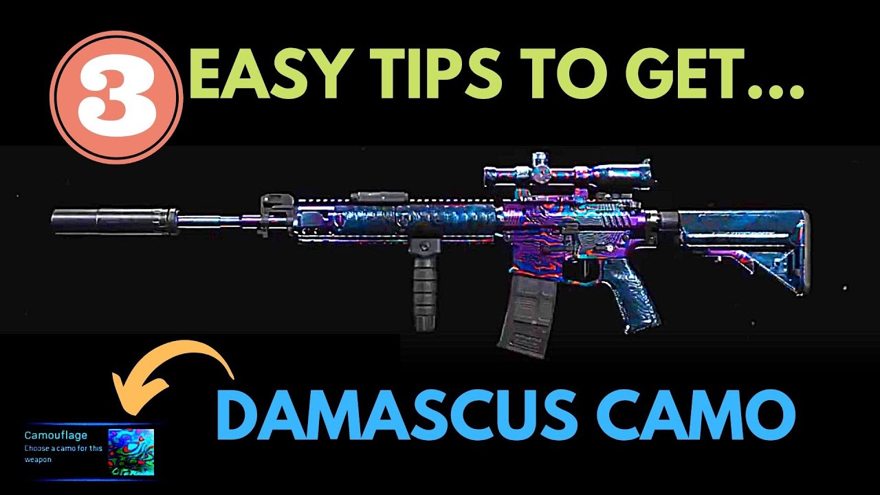 3 Easy Tips for Grinding DAMASCUS CAMO | Call of Duty MW