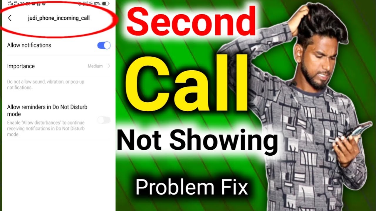 Incoming Call Not Showing When on other Call waiting problem