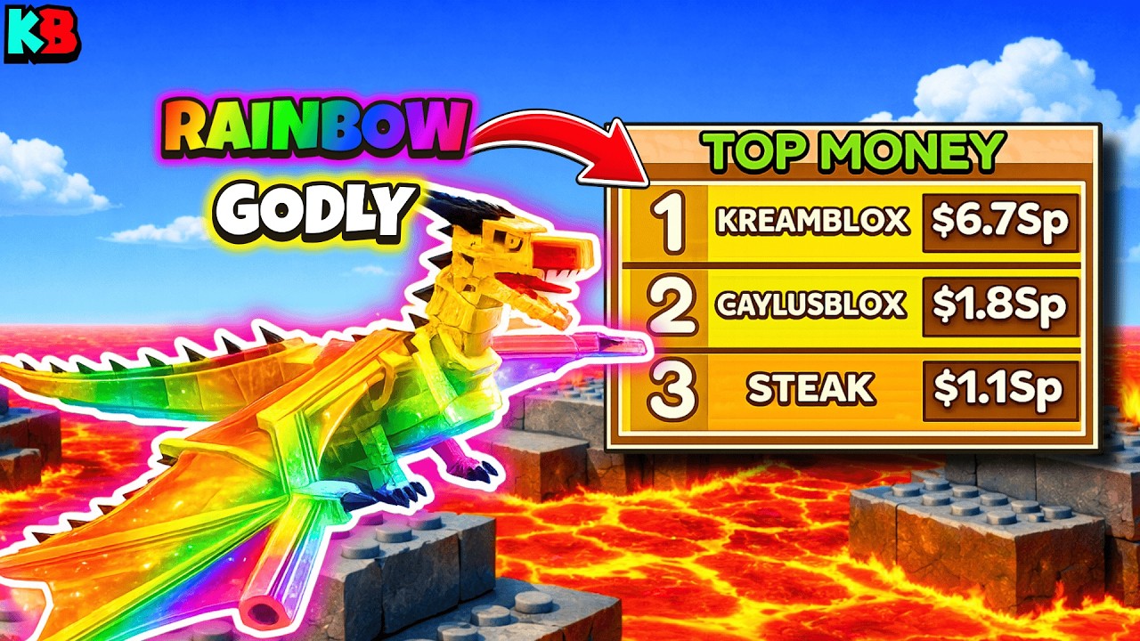 I went NOOB to PRO with RAINBOW DRAGON CANNELLONI in Survive Lava for Brainrots!