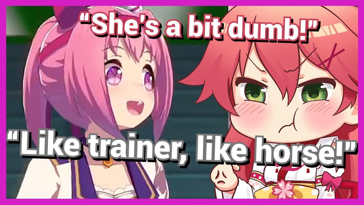 Sakura Miko trains a dumb horse girl, gets trolled by chat [HOLOLIVE UMAMUSUME]