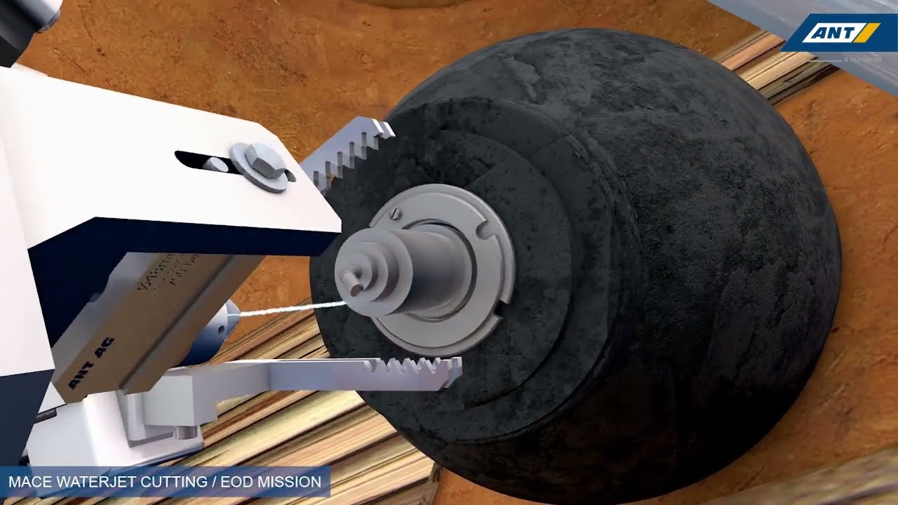 Bomb Defusing with Water Abrasive Cutting Technology | ANT