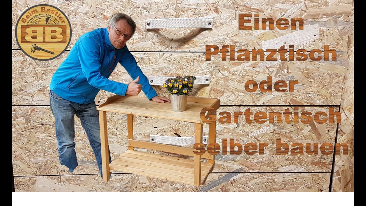 Pflanztisch aus Restholz selber bauen | günstig und simpel
