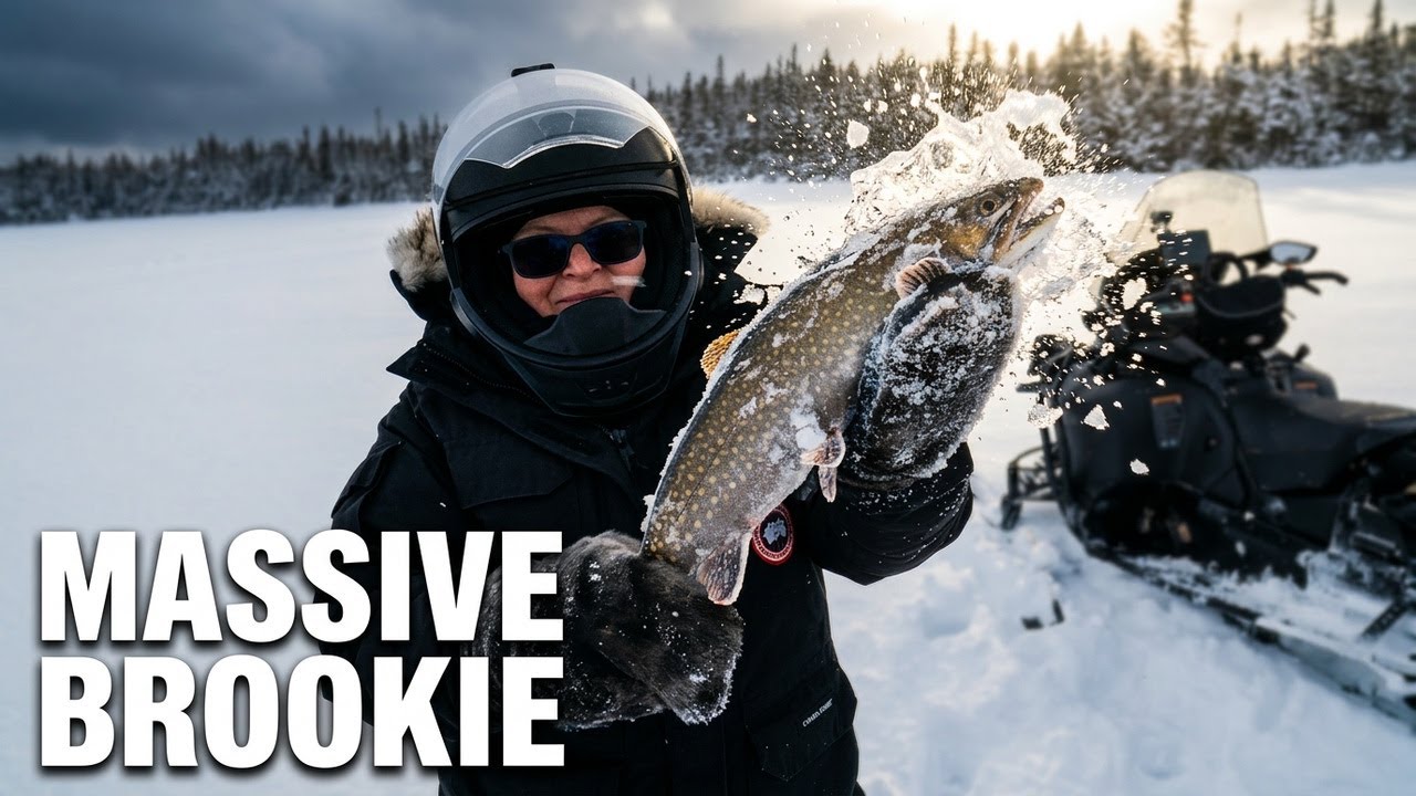back country ice fishing before north easter