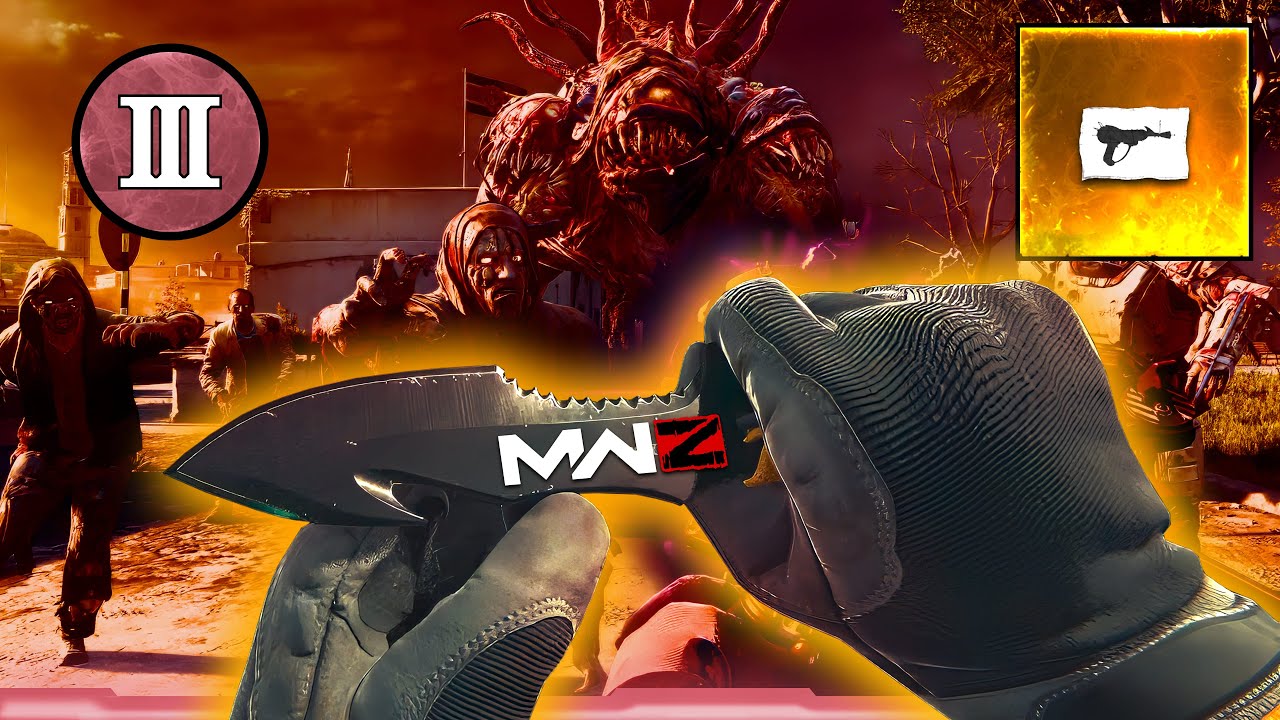 MODERN WARFARE ZOMBIES - КАК ИГРАТЬ С НОЖОМ В КРАСНОЙ ЗОНЕ И ДОБЫТЬ RAYGUN #cod #mwz