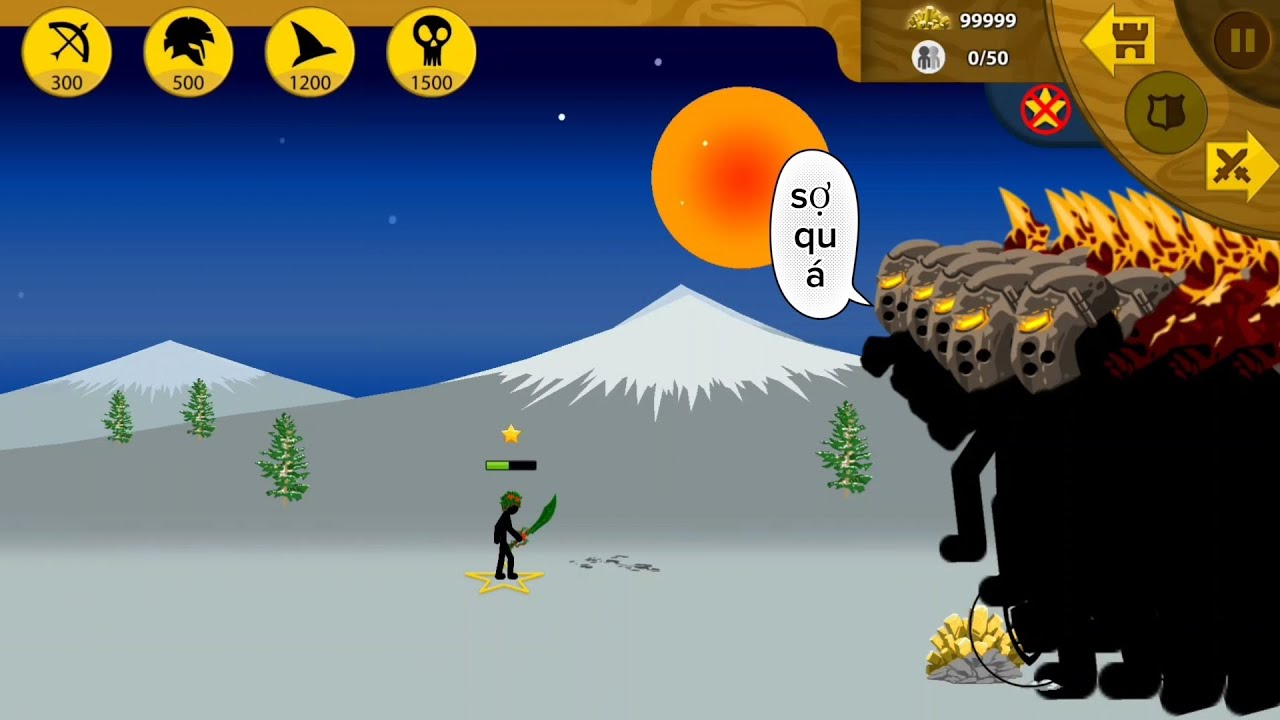 Đại Ca Lính Giáo Vàng Nổi Giận Đánh Bại 500 Anh Em Final Boss, Griffon | Stick War Legacy