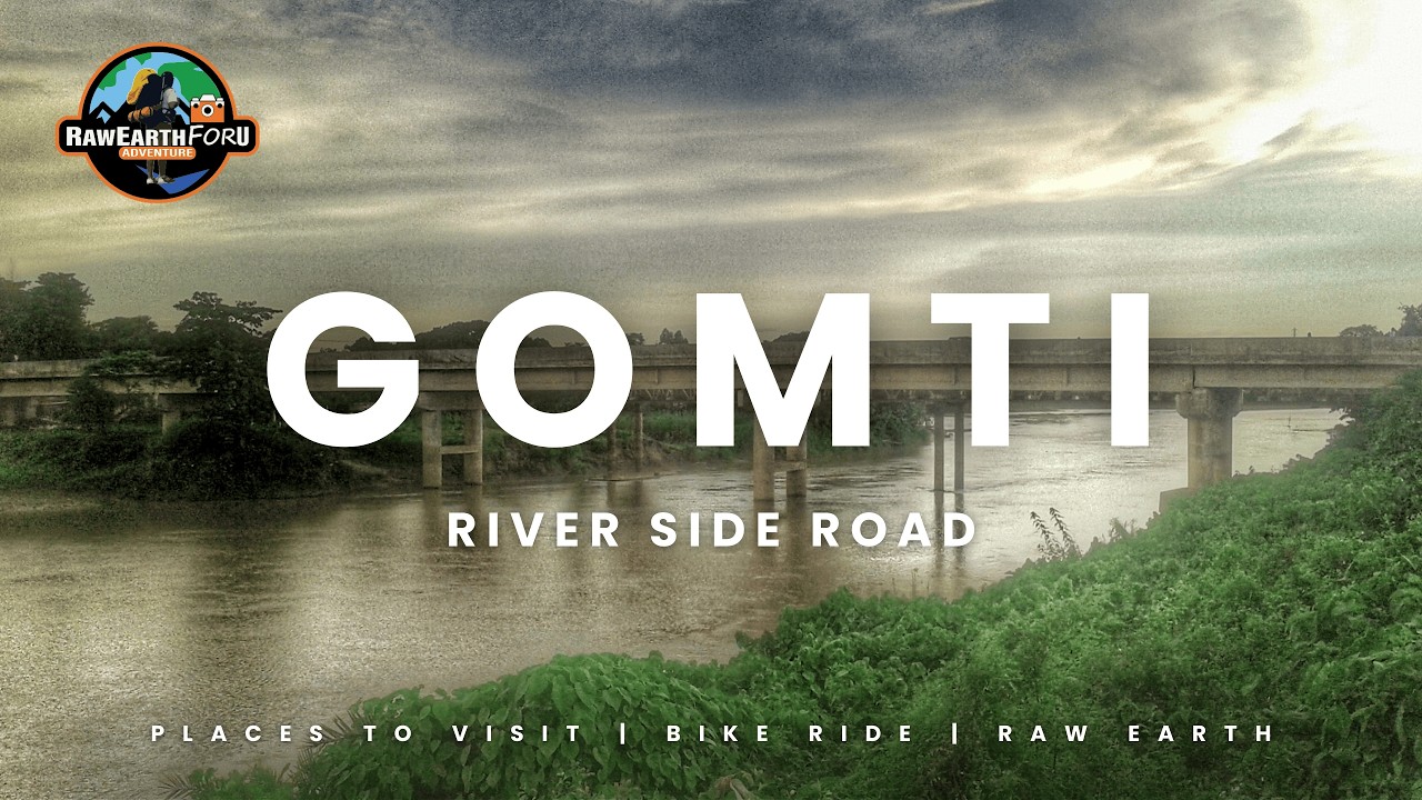 Peaceful Evening Ride | Gomti River Road Vlog | RawEarthForU