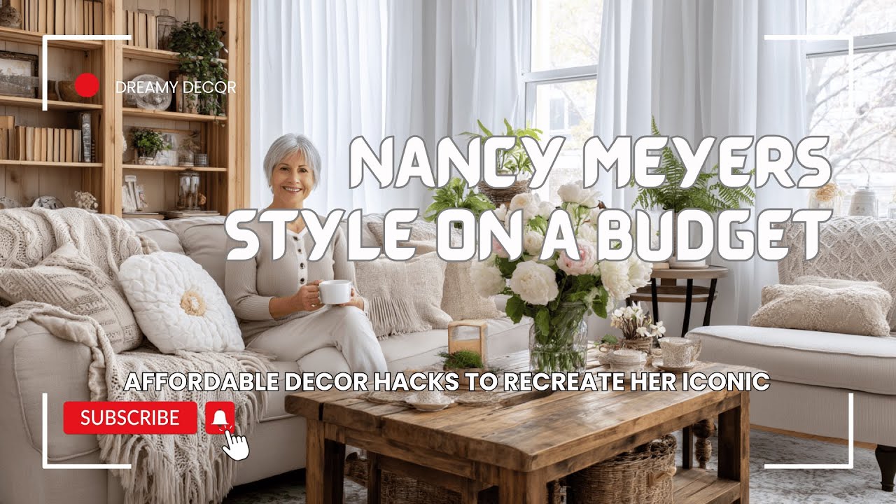 Nancy Meyers on a Budget: Affordable Decor Hacks to Recreate Her Iconic, Cozy Cottage Style
