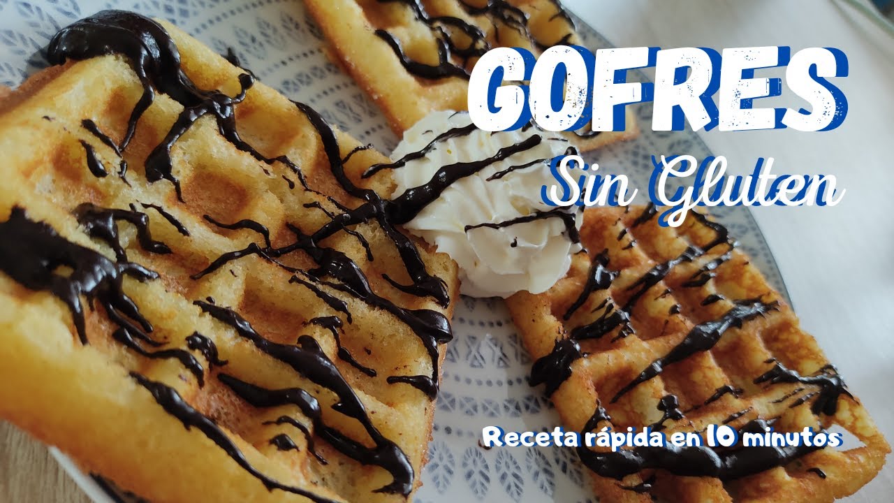 Gofres o waffles SIN GLUTEN - Receta fácil y rápida