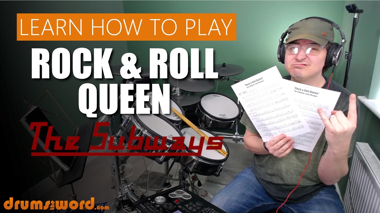 ★ Rock & Roll Queen (The Subways) ★ Drum Lesson PREVIEW | How To Play Song (Josh Morgan)
