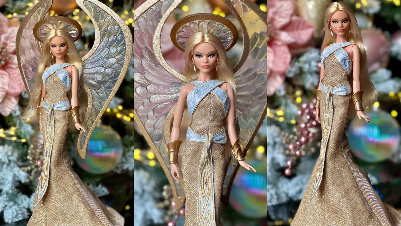 Barbie Holiday Angel 2022 designed by Bob Mackie.#barbie #barbiecollection