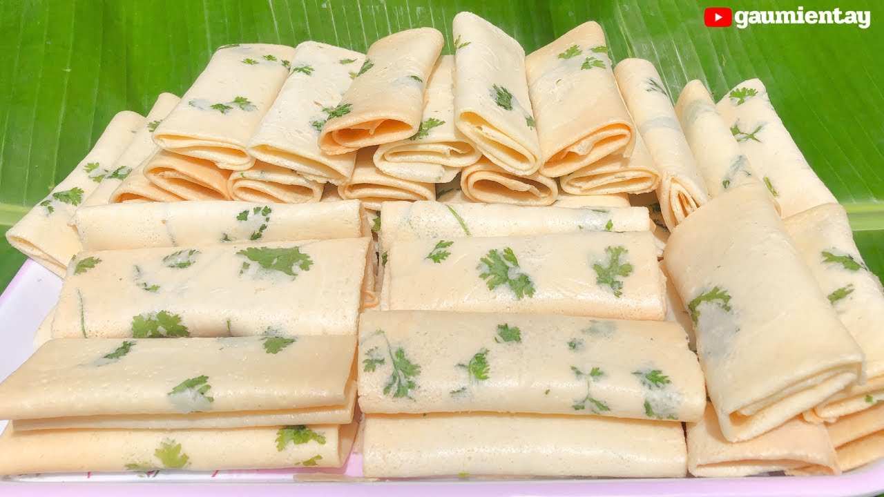 Cách làm Bánh Kẹp Giòn Ngò Rí Nước Cốt Dừa thơm ngon giòn rụm | Gấu Miền Tây
