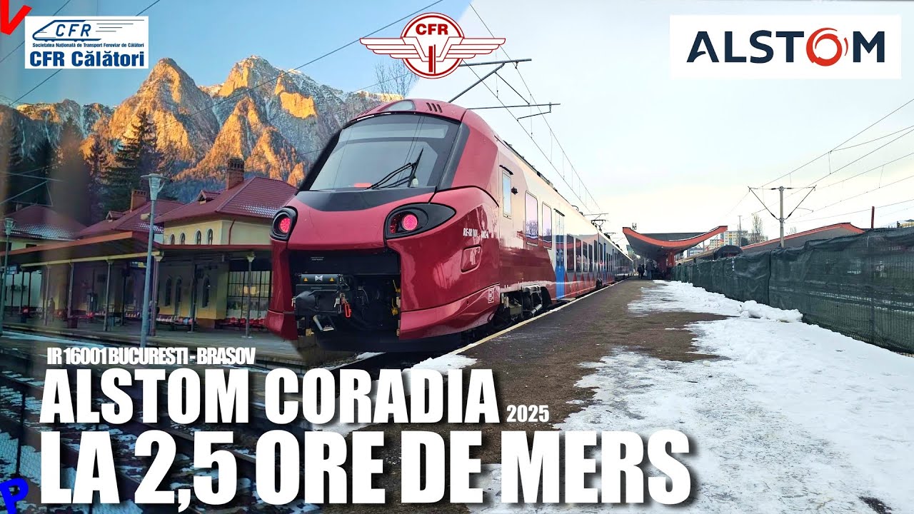 🚆 Cea mai lunga calatorie cu trenul nou Alstom Coradia | Bucuresti - Brasov IR 16001 (2025)