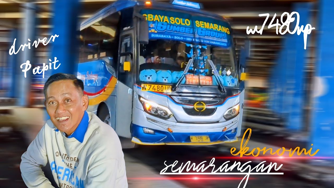 Sugeng Rahayu Ekonomi 7480 Semarang parkir di Terminal Tirtonadi