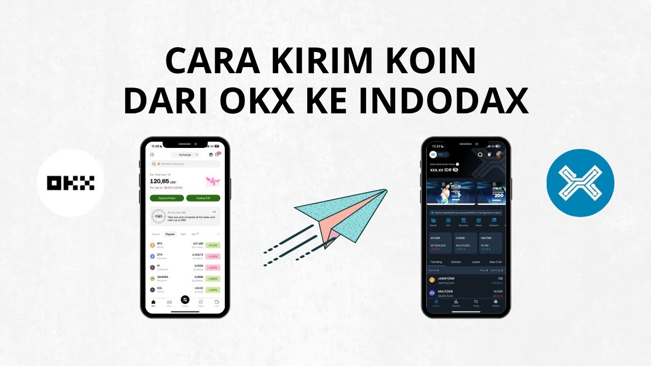 Berhasil ! Cara Kirim Koin Dari OKX Ke Indodax