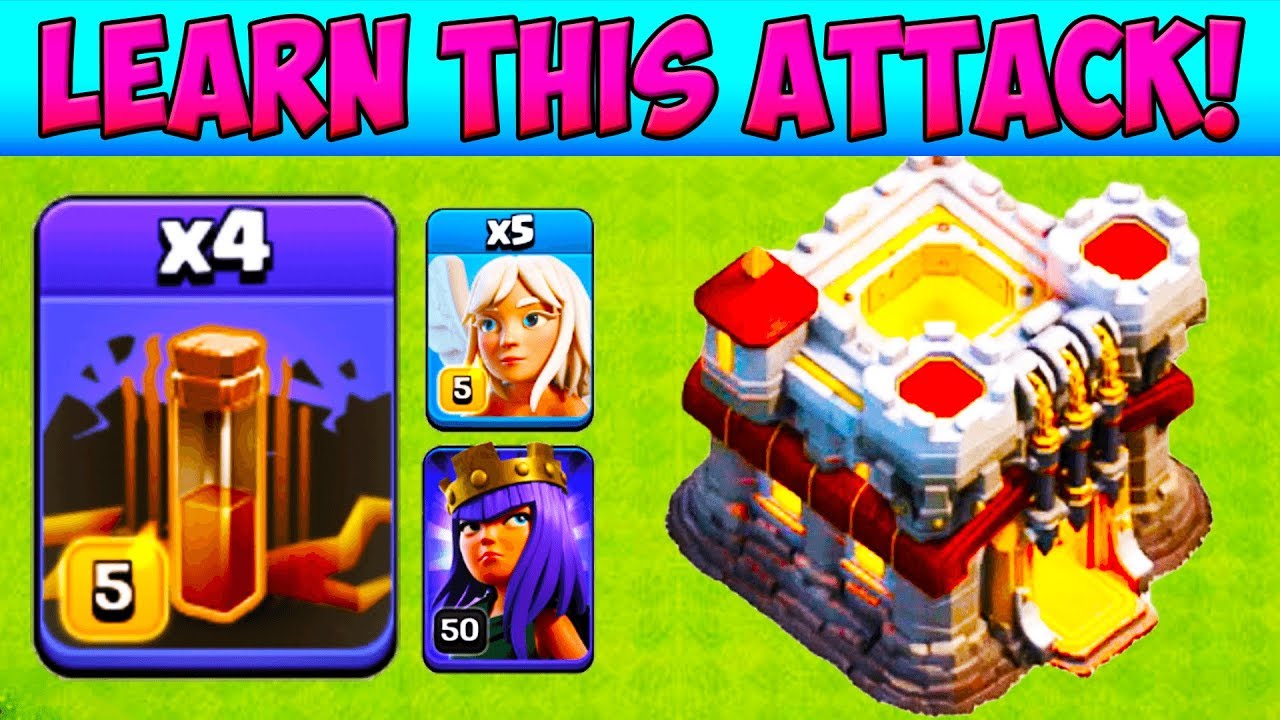 *POWERFUL* Queen Charge Quad Quake! Town Hall 11 Attack Strategy 2019  TH11 Lavaloon | COC