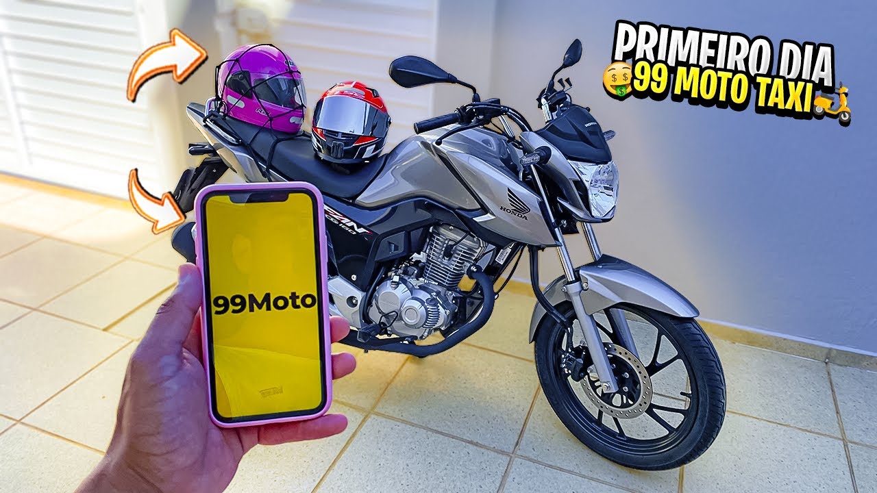 PRIMEIRO DIA NA 99 MOTO TÁXI, QUANTO EU GANHEI 🤑