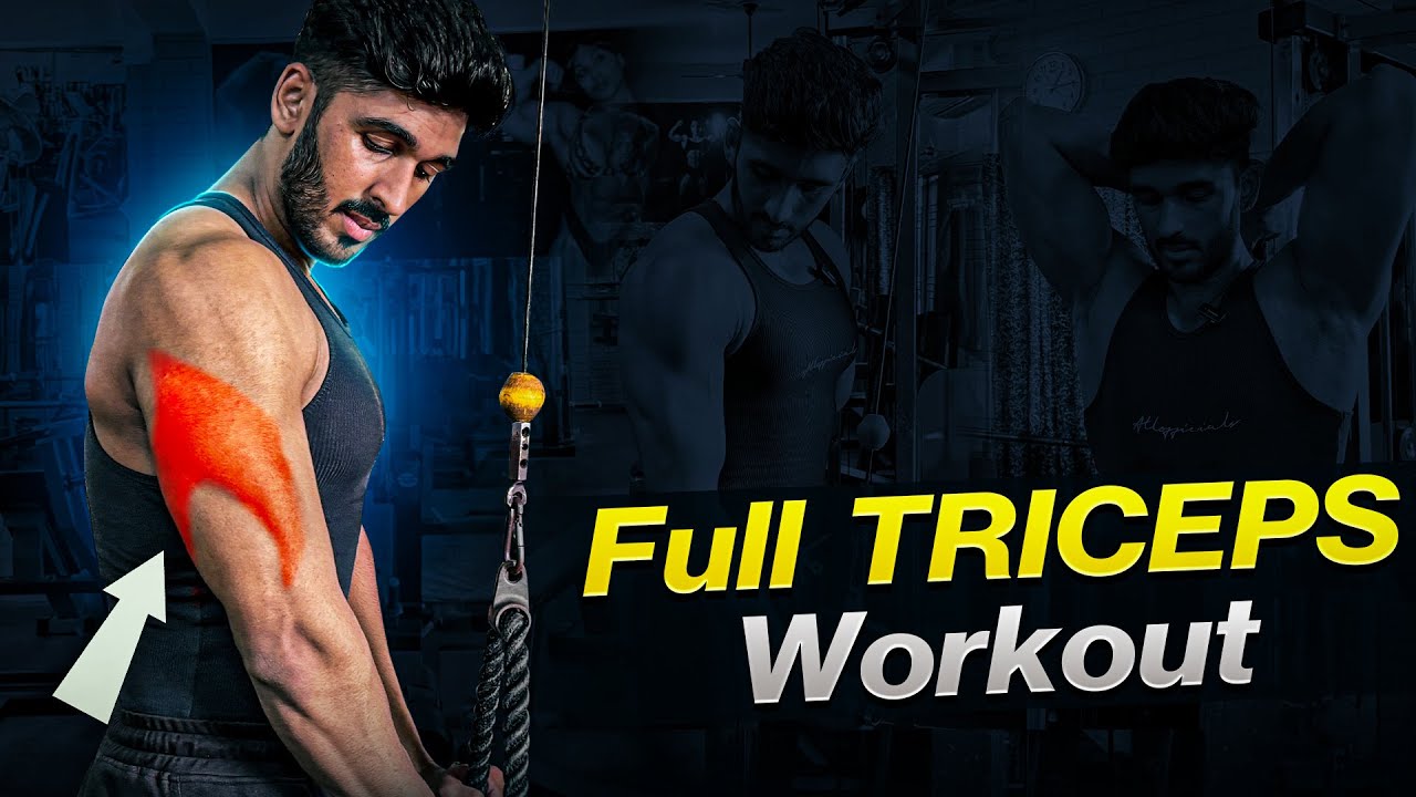 Triceps Full Routine | Best Tricep Exercise Gym | Male and Female | Nirbhay - FitandNirbhay
