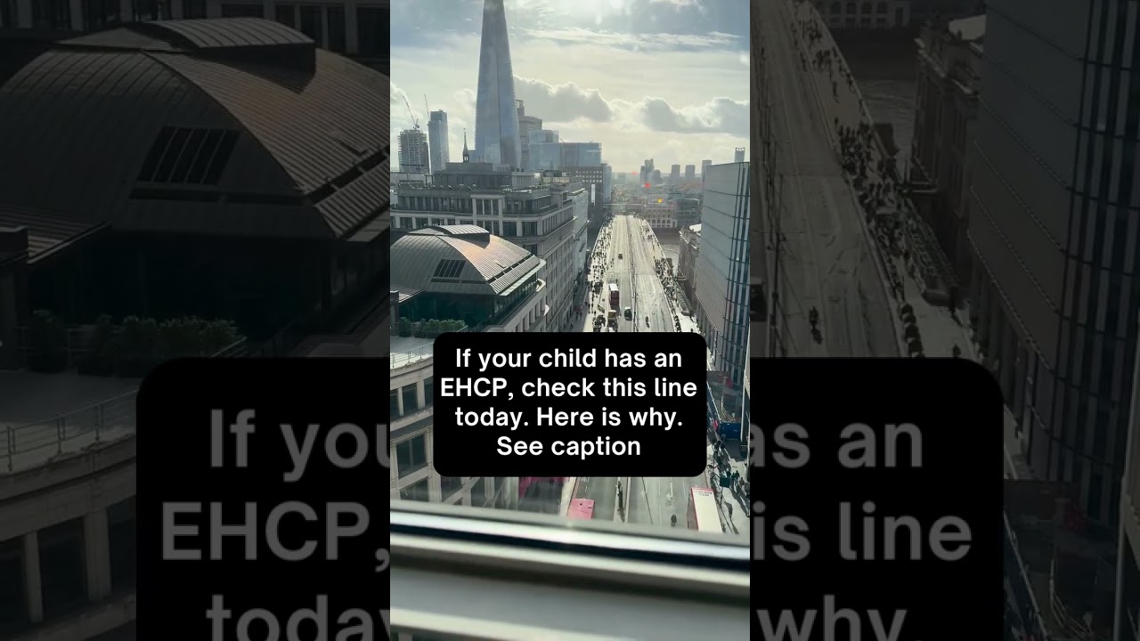 If Your Child Has an EHCP, Check This Line Today