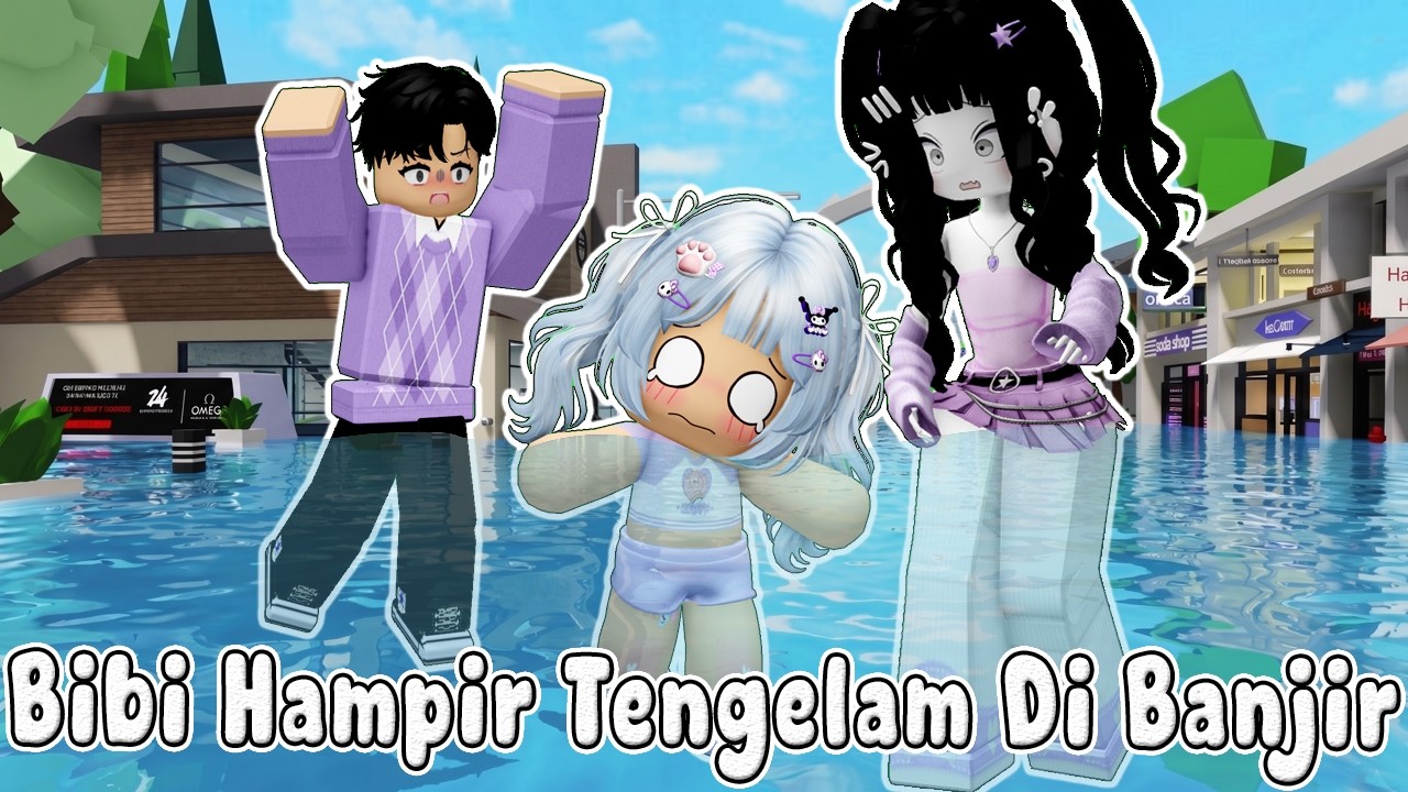 BIBI HAMPIR TENGELAM KARENA BANJIR SATU BROKEHEAVEN  || BROOKHEAVEN🏡ROBLOX INDONESIA