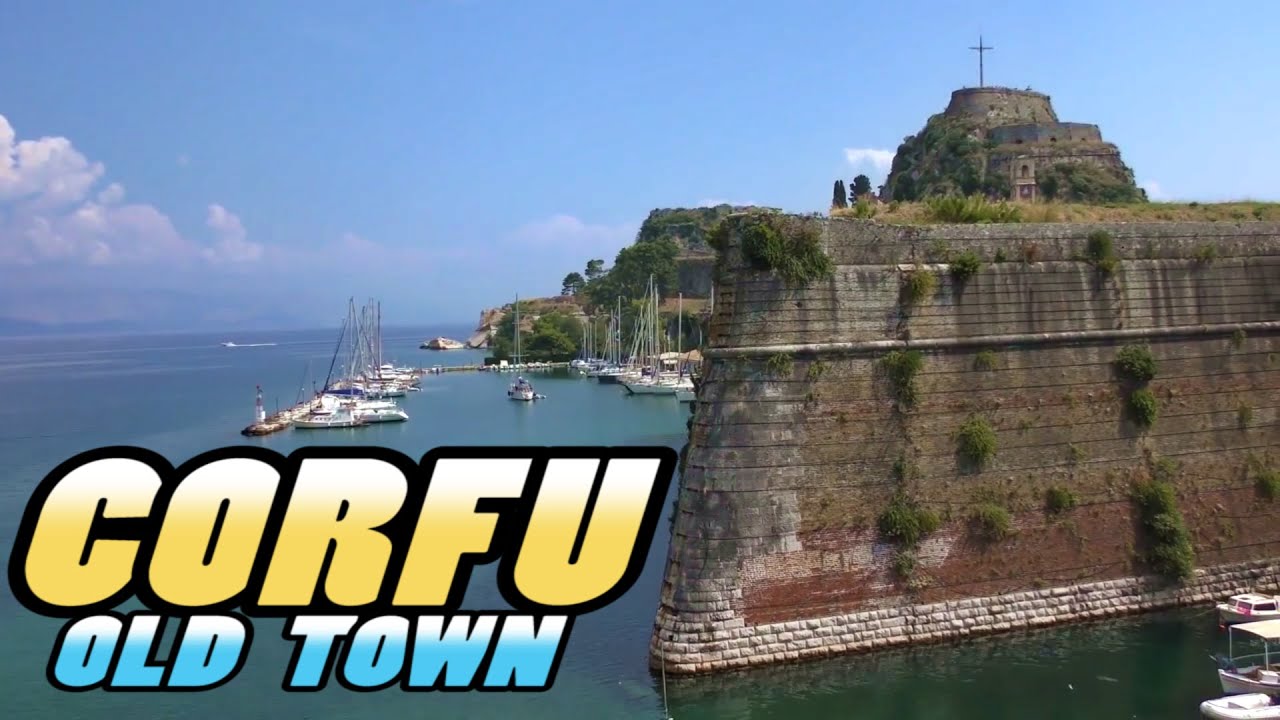 Corfu/Kerkyra Old Town Greece (4k)