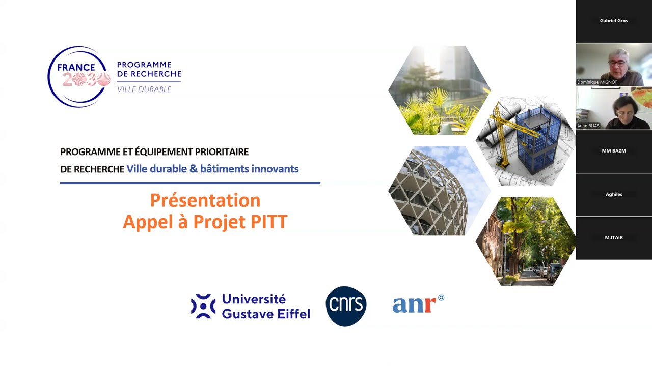 Présentation de la phase 2 : Appel à projet PITT