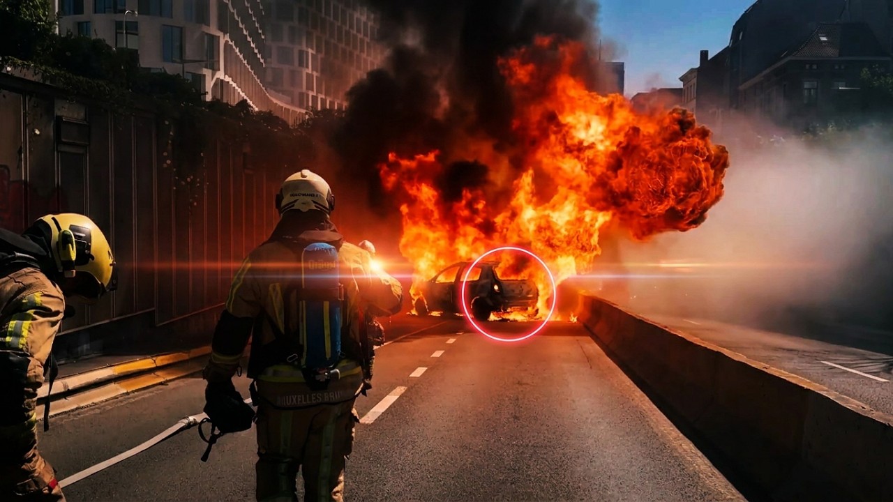 ПАНИКА В ТУННЕЛЕ: машина взрывается посреди движения 🚗💥