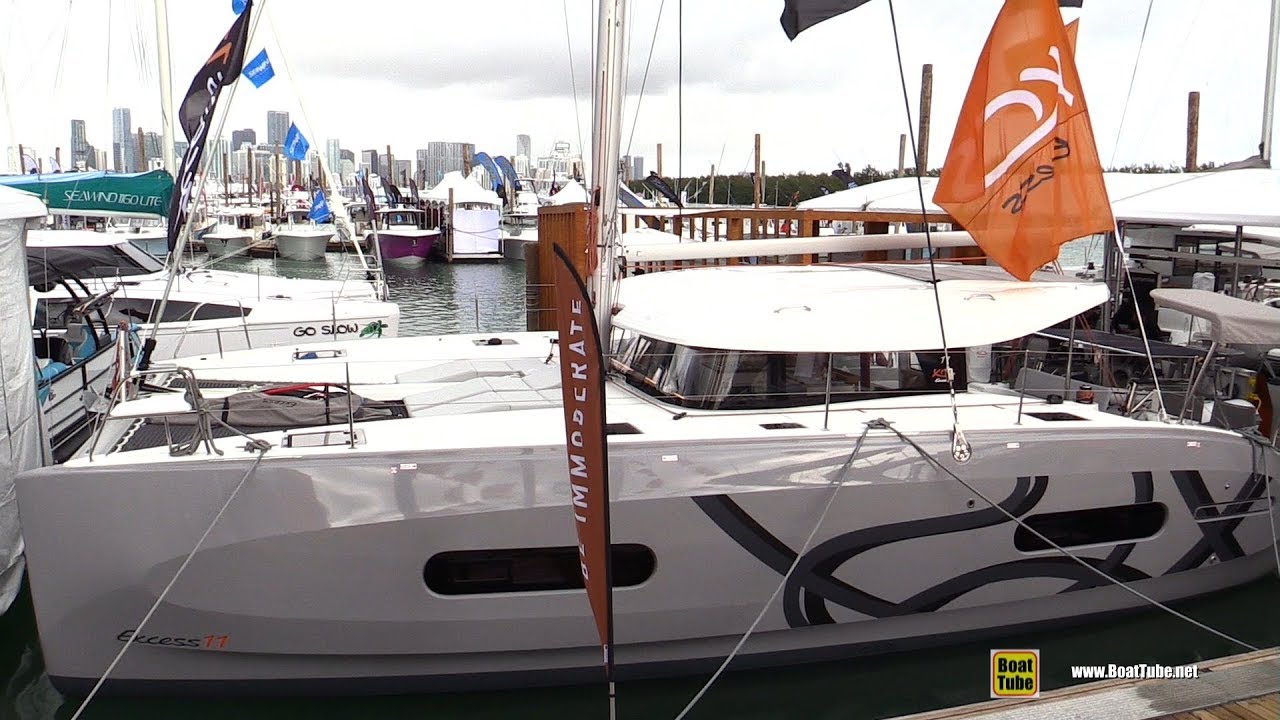 2020 Excess 11 Sail Catamaran - Walkaround Tour - 2020 Miami Boat Show
