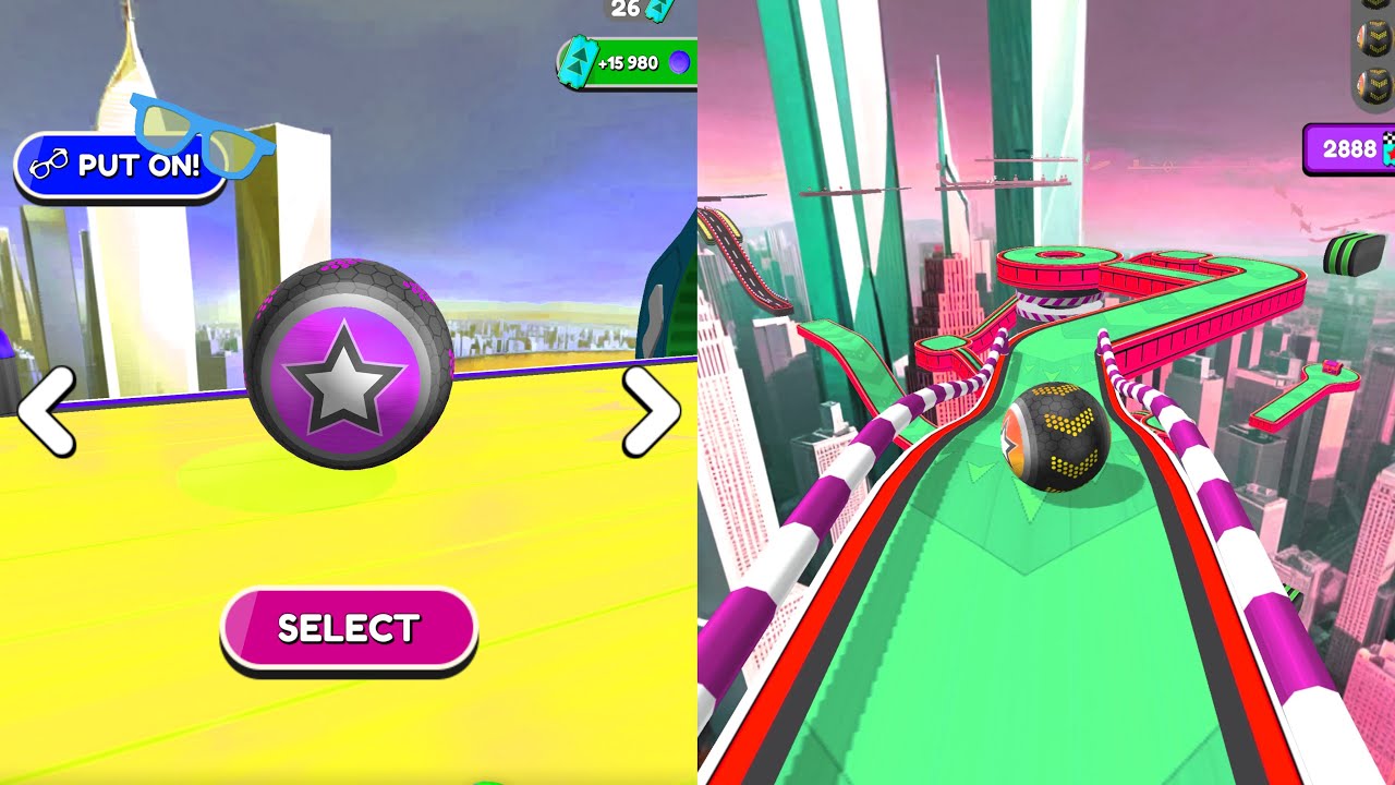 Going Balls Speedrun Challenge Vs Reverse Balls Speedrun Walkthrough Gameplay