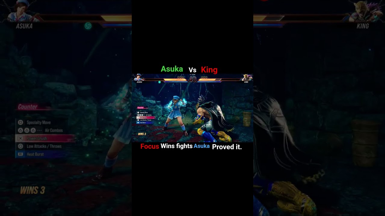 Asuka vs King. #Tekken8 #AsukaWin  #GamingReels #FightGame #EpicMatch  #ProGameplay #GamingClips