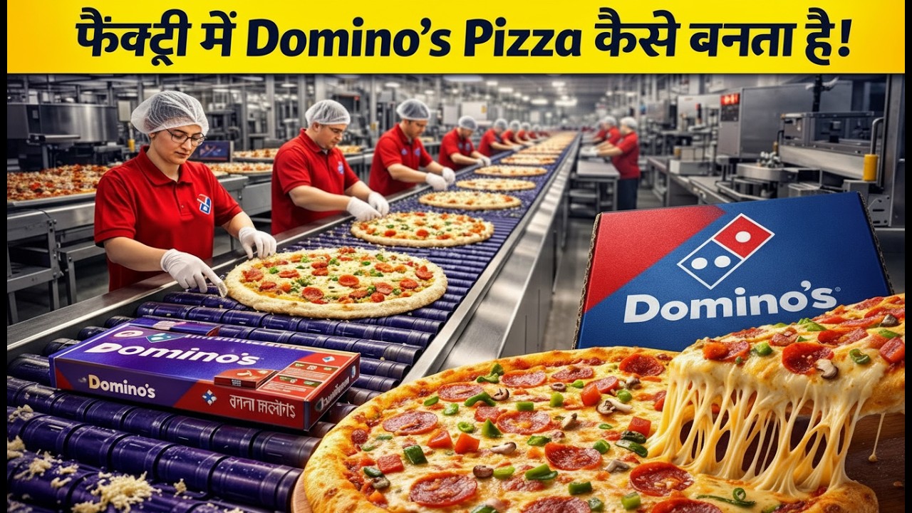🏭 Inside Domino's Factory – Pizza Kaise Banta Hai Step by Step #viral #viralvideo