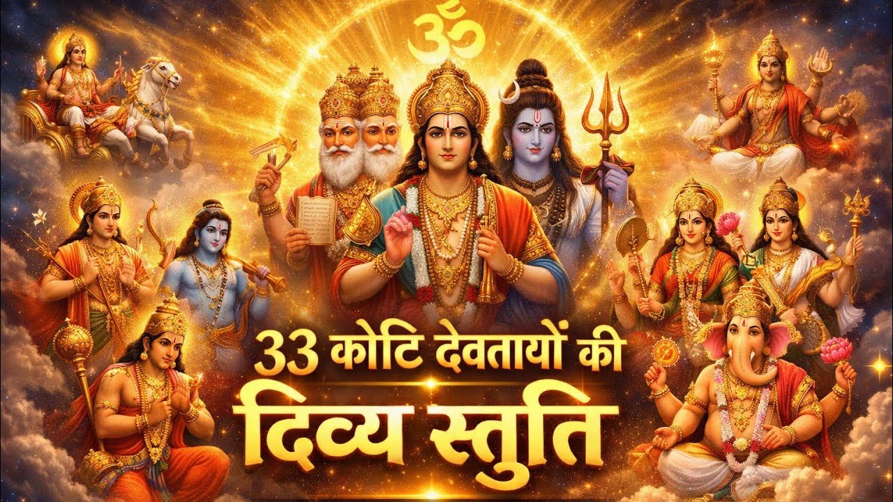 🙏 33 कोटि देवताओं की दिव्य स्तुति 🌸 | 33 Koti Devi Devta Stuti | Most Powerful All Gods Stuti