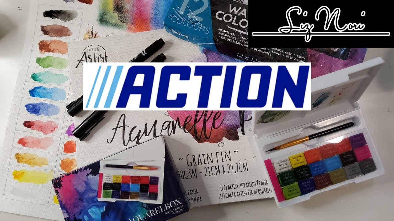 Test du matériel d’aquarelle ACTION