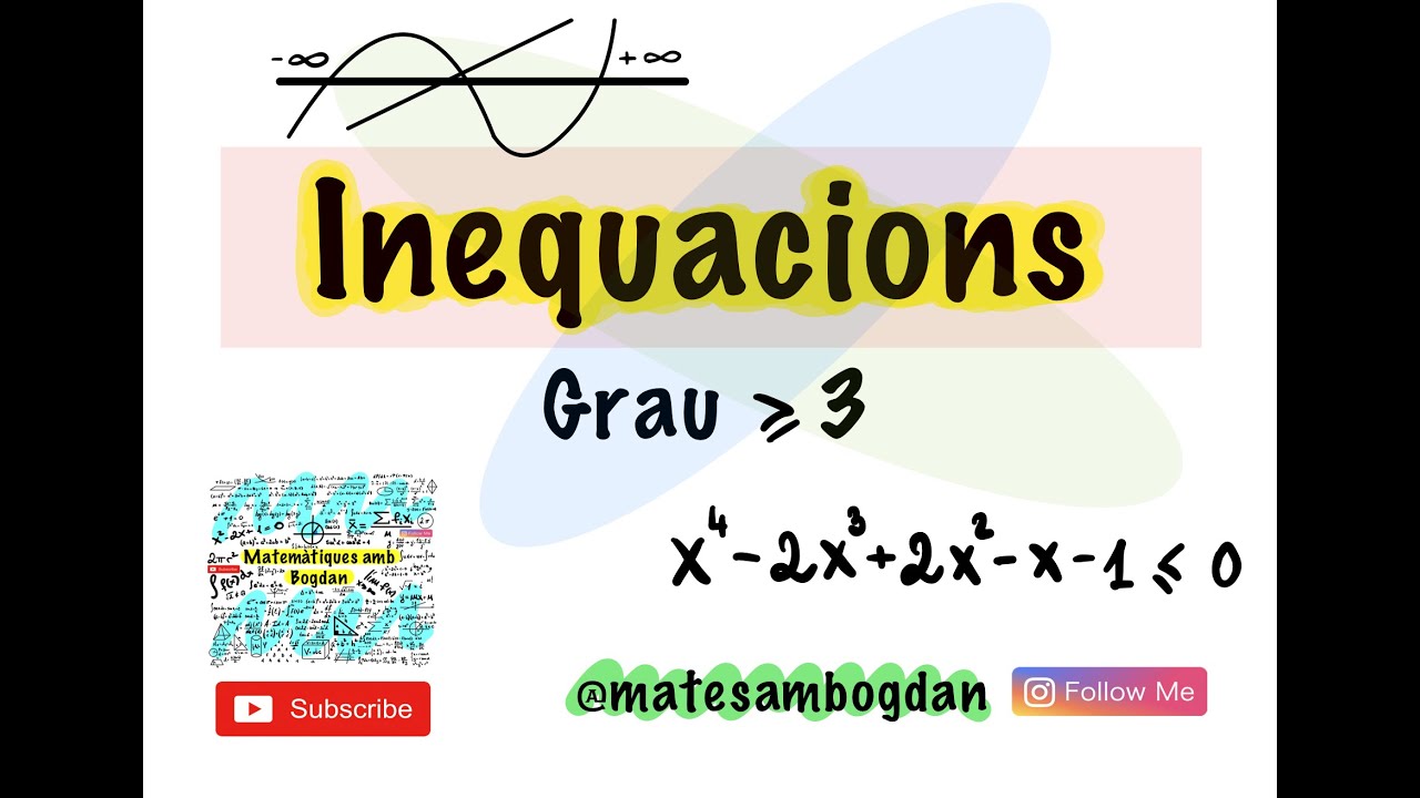 Com solucionar una inequació de grau més gran o igual que 3?