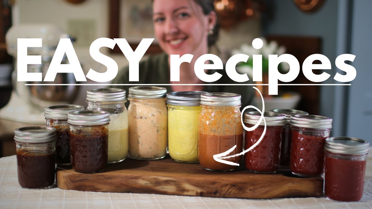 How to Make HOMEMADE CONDIMENTS | EASY From Scratch Recipes