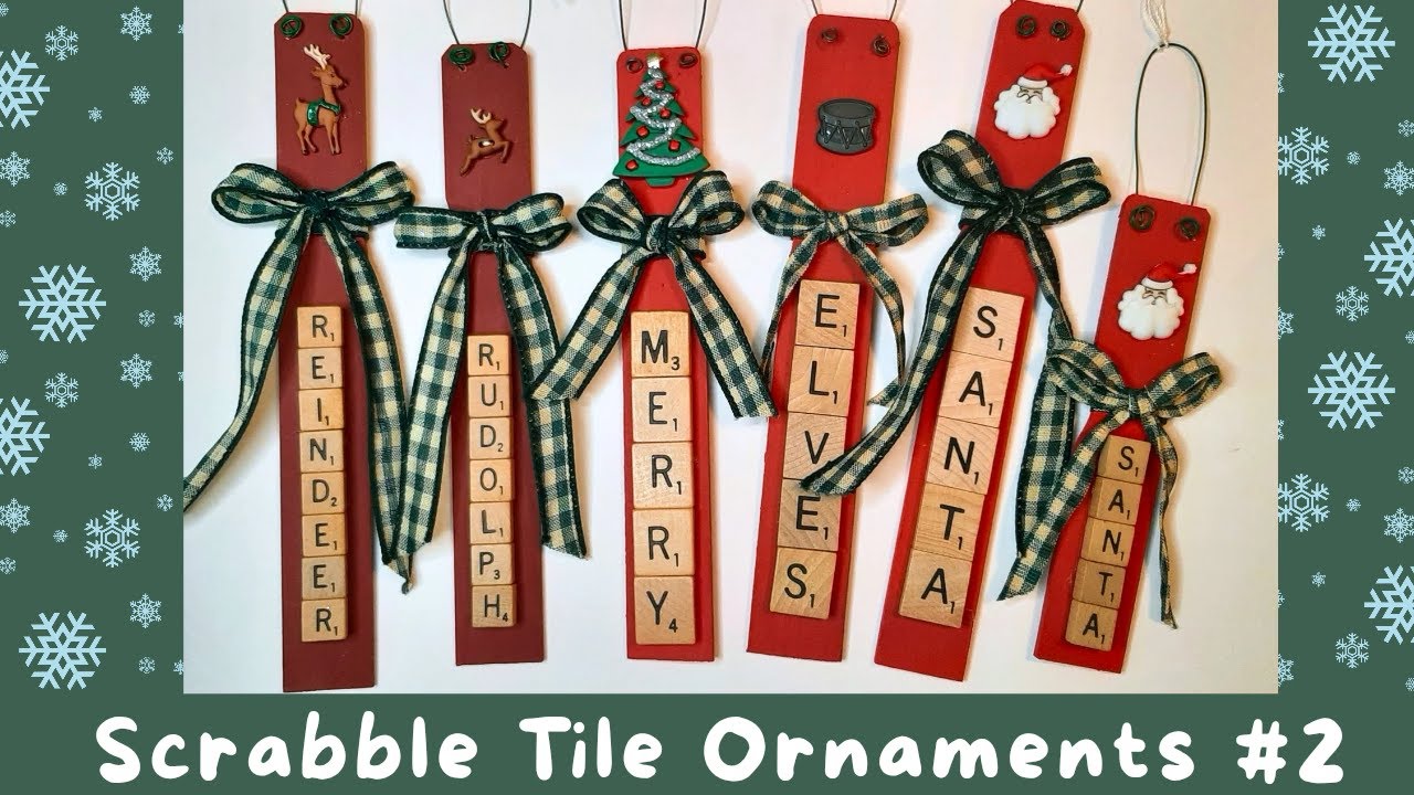 DIY Scrabble Tile Ornament