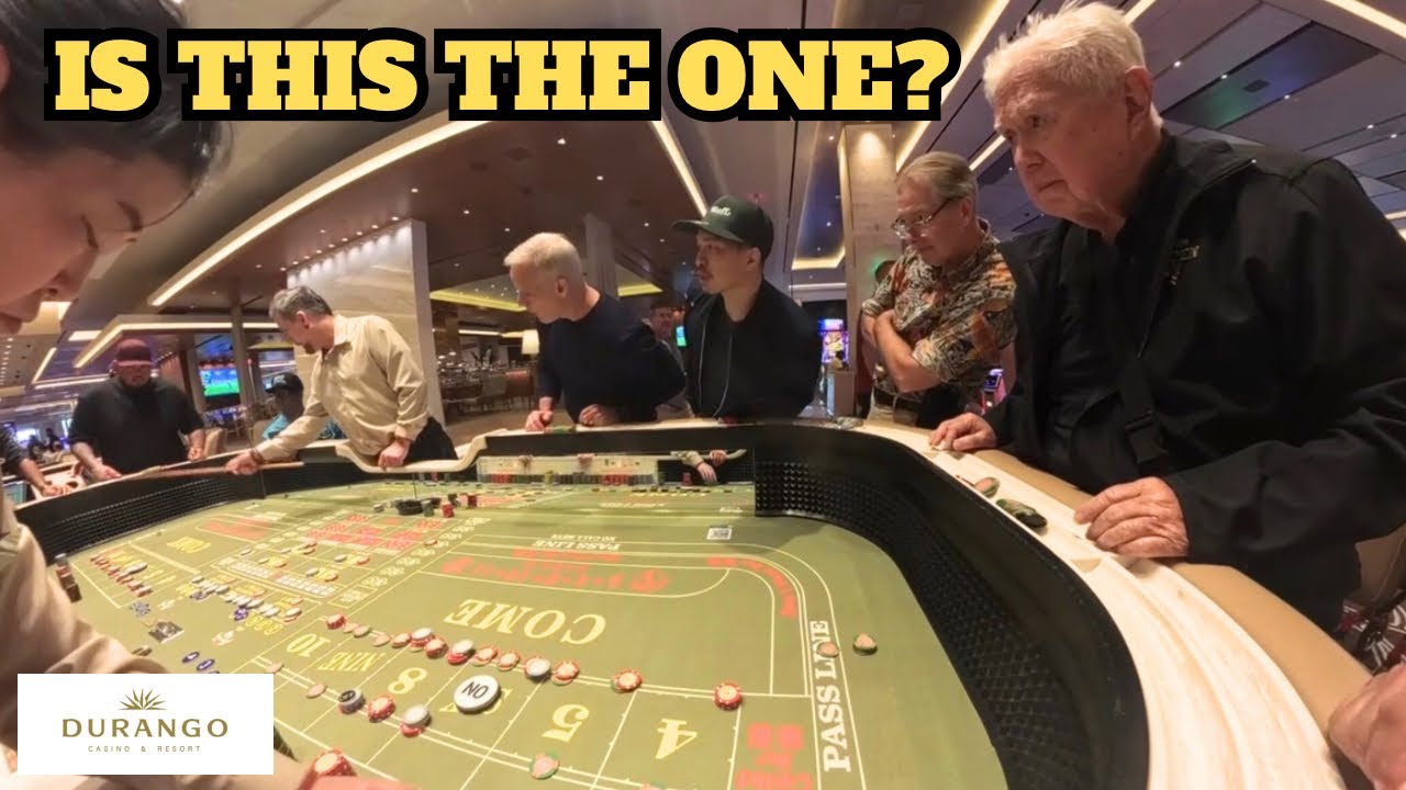 The Whole Table Leaned In for THIS Roll!  Live Casino Craps at Durango