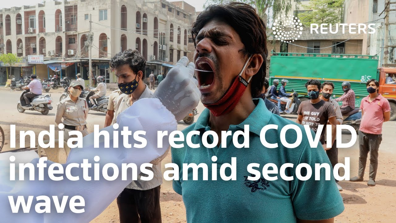 India hits record COVID infections amid second wave
