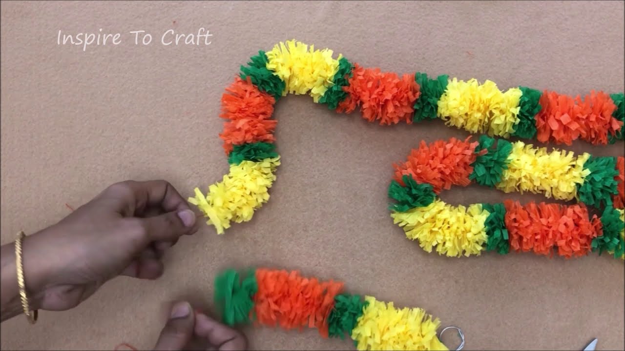 Crepe paper Decoration Ideas 1 (Festive Decorative Ideas )