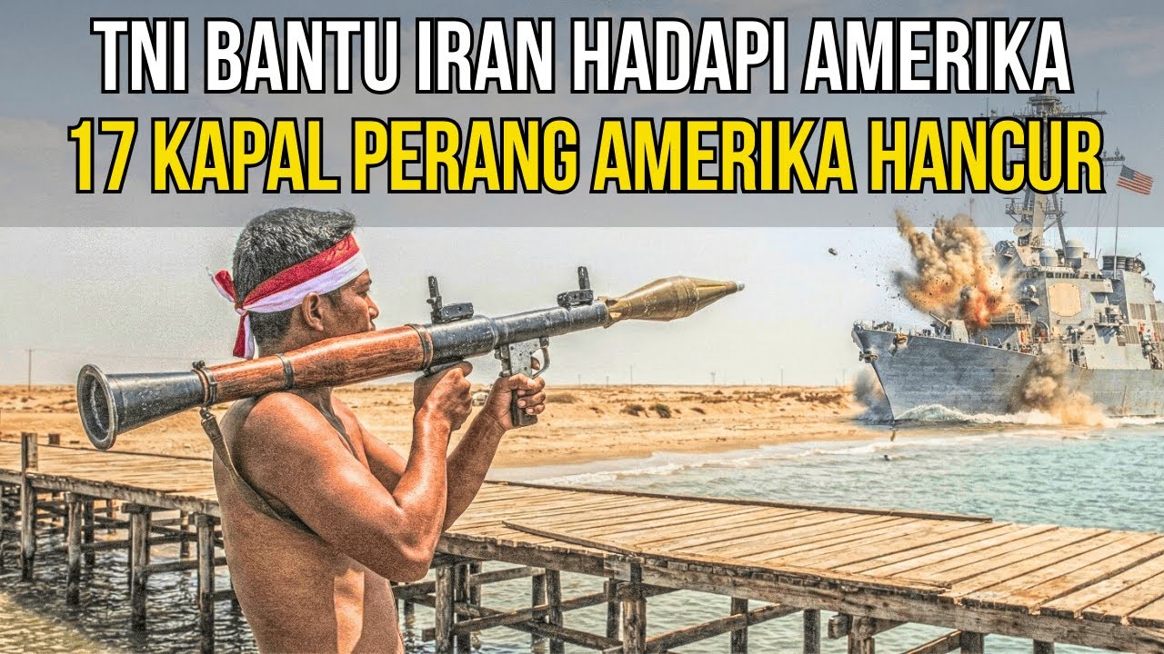 BRAVO TNI‼️17 KAPAL PERANG AS TENGGELAM DIHANTAM TNI DI LAUT IRAN‼️TRUMP PANIK