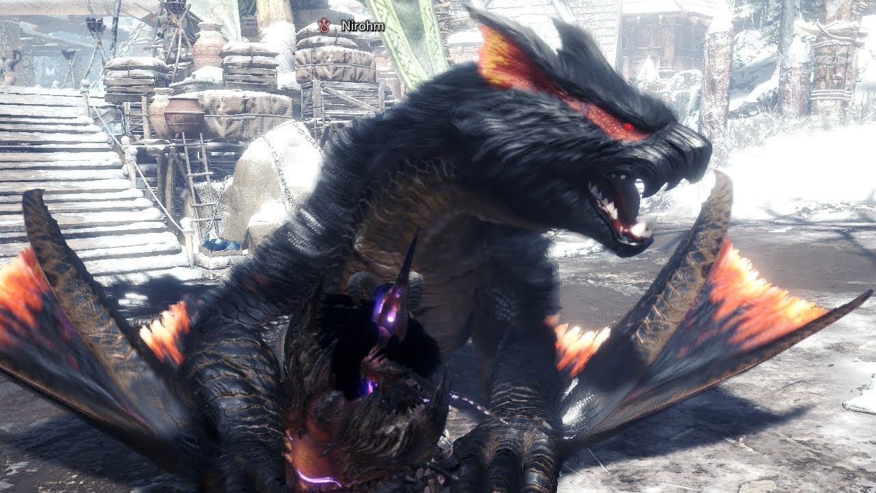 Nargacuga Rider Tracks a Wild Nargacuga - Monster Hunter Stories Iceborne