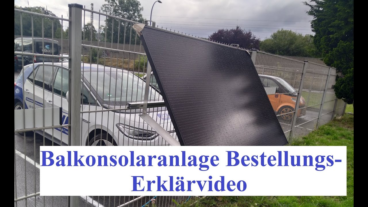 Balkonanlagen Steckersolaranlagen Bestellerklärung