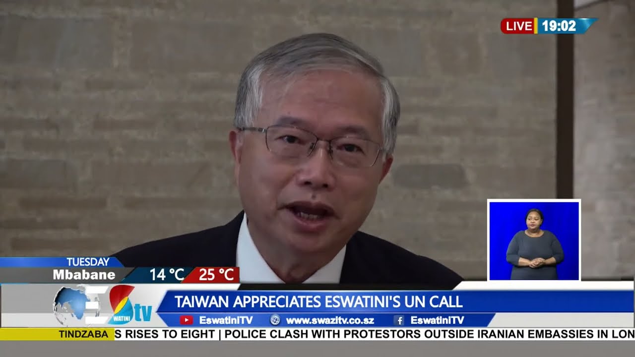 Taiwan values Eswatini's UN appeal