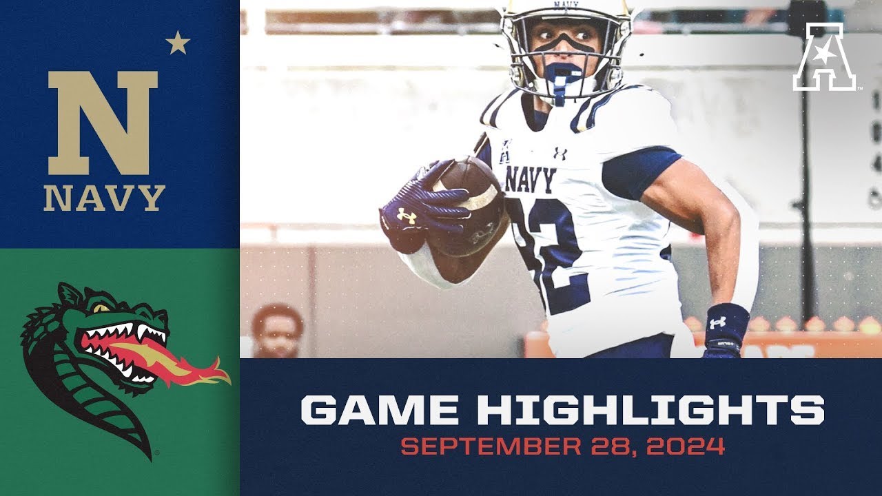 Game Highlights: Navy vs UAB (September 29, 2024)