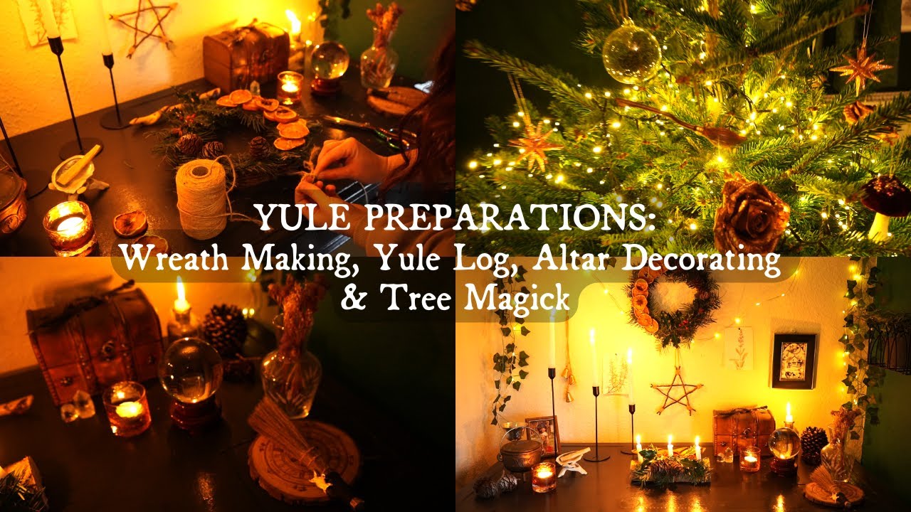 Yule Preparations: Wreath Making, Yule Log, Altar Decorating, & Tree Magic!