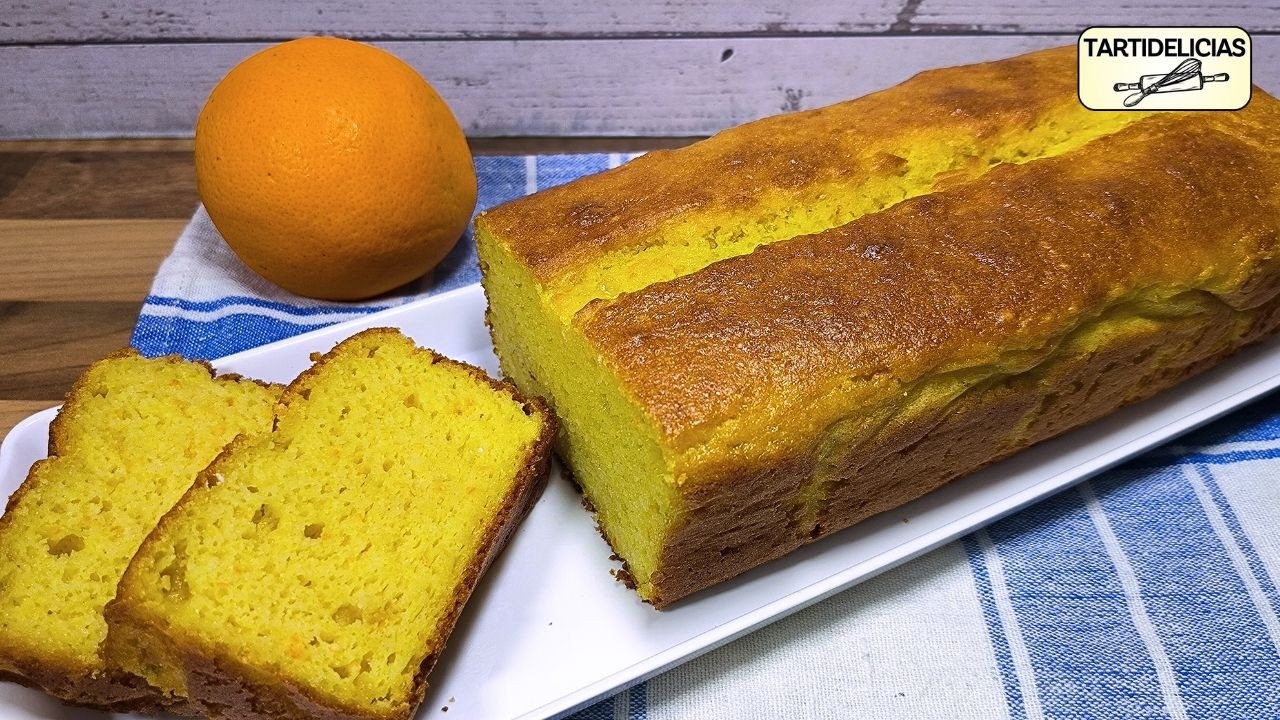 🍊 Bizcocho 3,2,1 de NARANJA ENTERA en 5 Minutos, El de TODA la VIDA