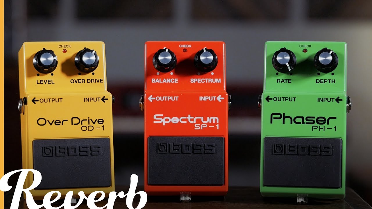 Boss Compact Pedals 40th Anniversary: OD-1 Overdrive, SP-1 Spectrum & PH-1 Phaser | Reverb.com