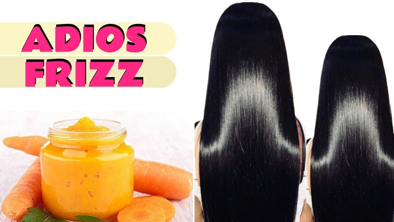 MASCARILLA de MAIZENA  y Zanahoria para ELIMINAR el FRIZZ de TU CABELLO😱 ( ESPONJOSA ❌)