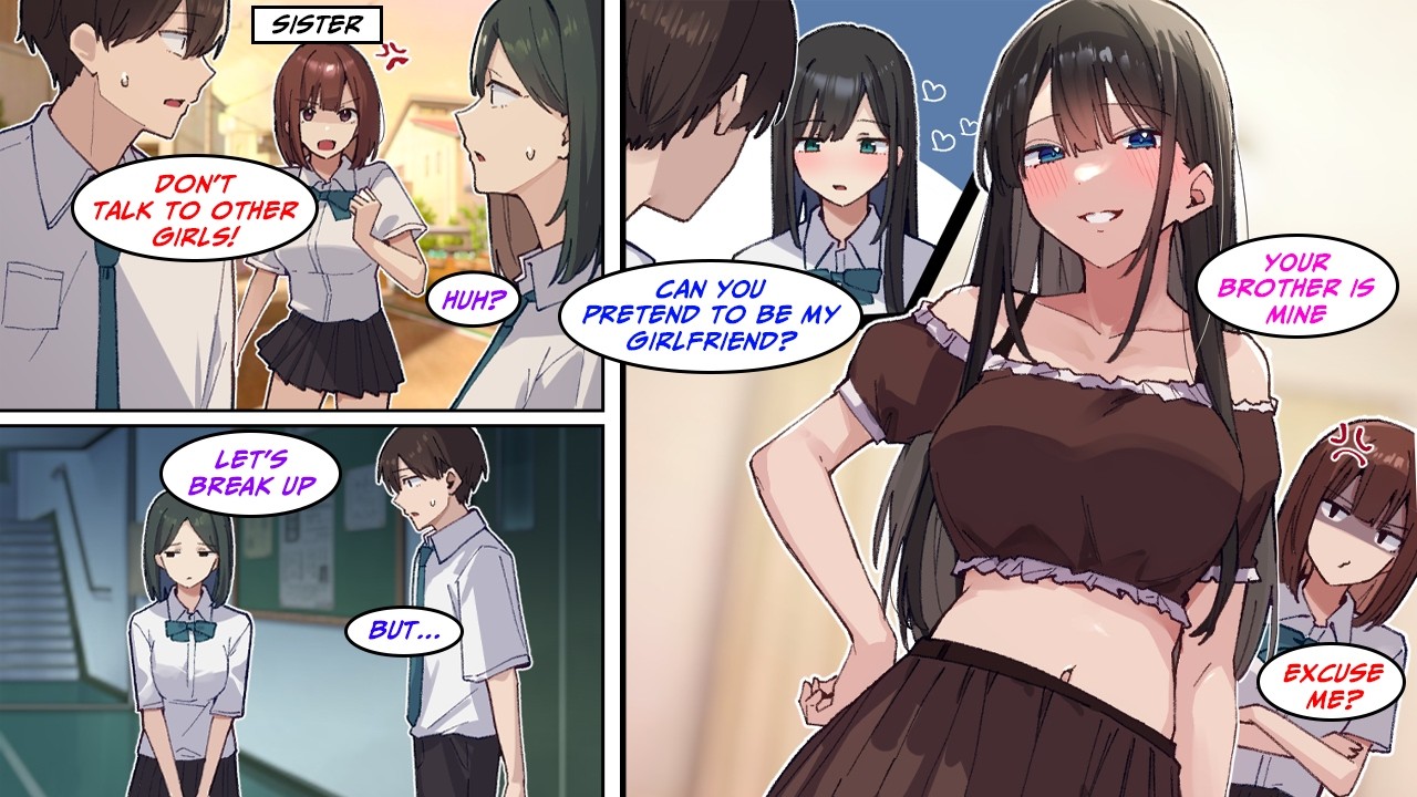 [Manga Dub] To get my obsessive sister off my back, I asked the cutest girl to be my fake girlfriend