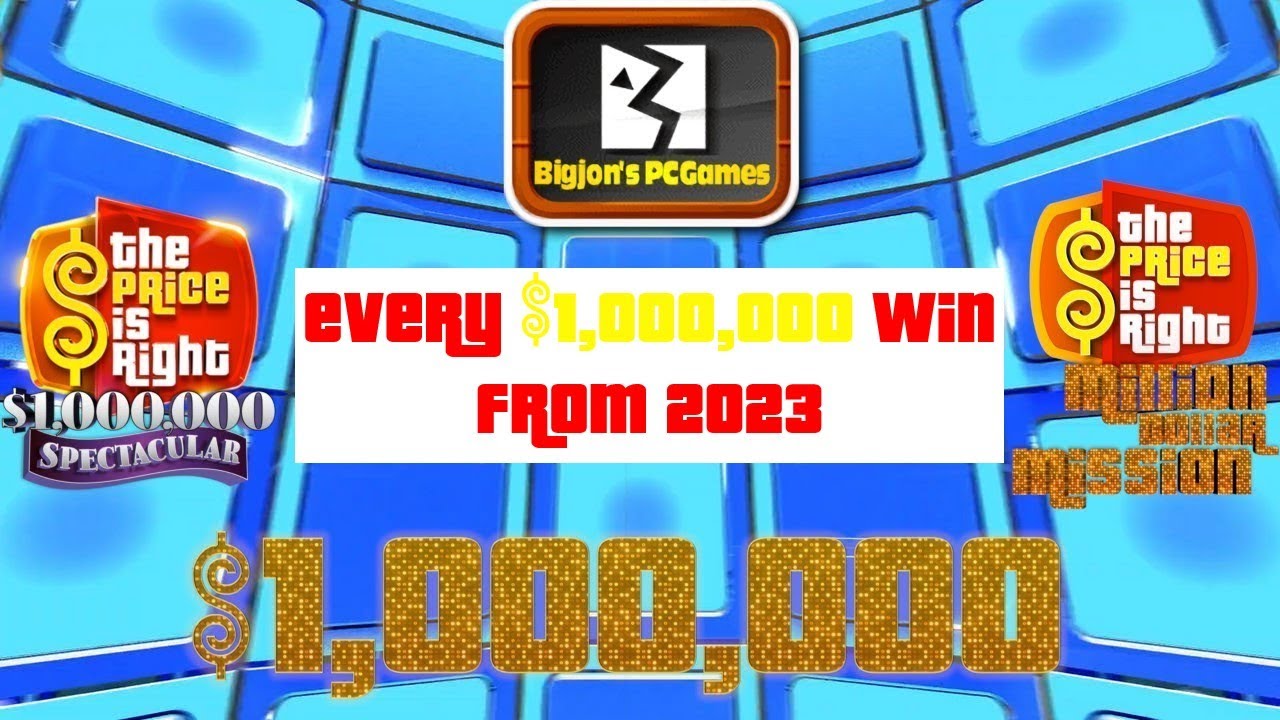 BigJon's The Price Is Right MDS/MDM: Every $1,000,000 Win From 2023