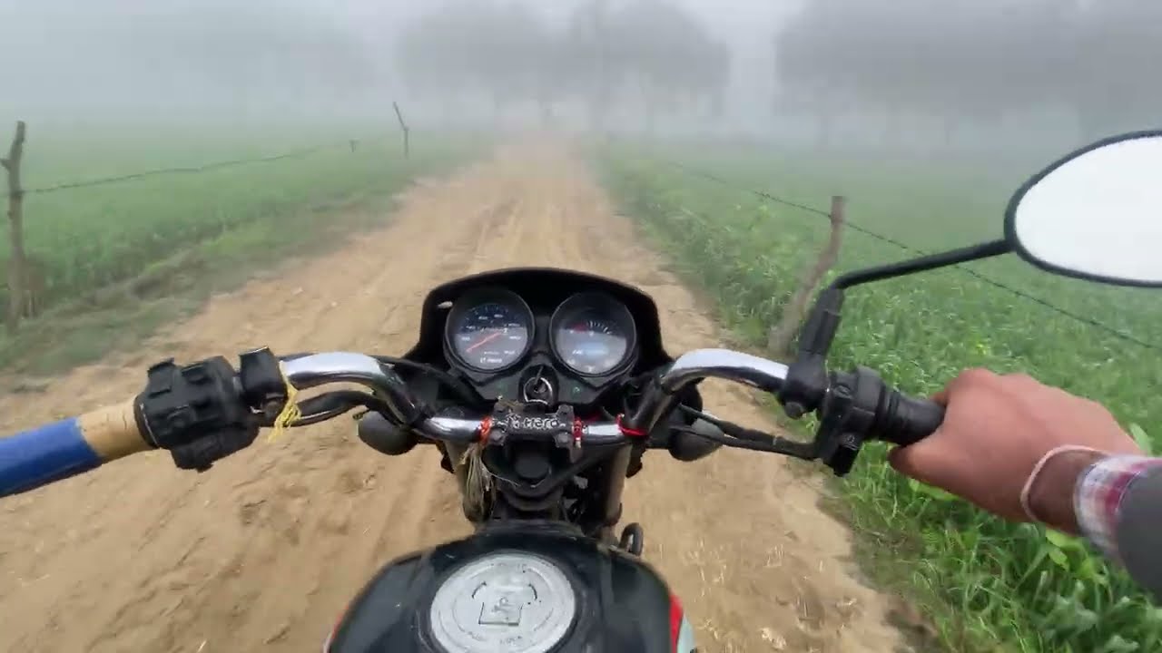 Bike ride in fog 🌫️🌁